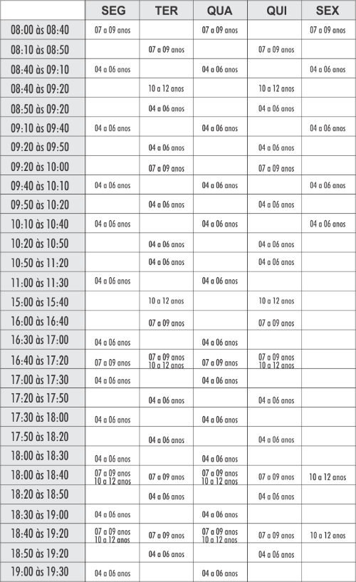 Natação Infantil - unidade Vila - Academia Physical