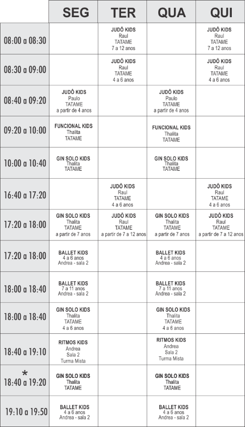 Kids - unidade Vila - Academia Physical