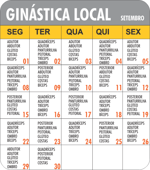 Programação Localizada - Academia Physical