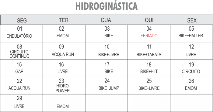 Programação Hidro