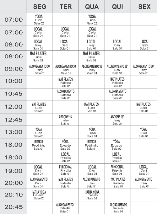 GRADE SWIM - Coletivas