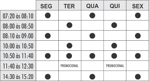 Grade Hidro - Unidade Boulevard - Academia Physical