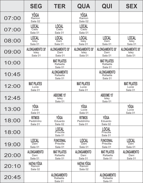 GRADE SWIM - Coletivas